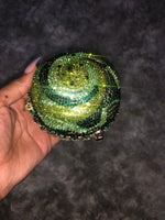 Green Crystal Cupcake Purse