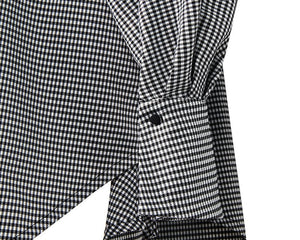 Two Piece Plaid Shirt & Skirt