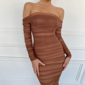 Ruched Bodycon Dress (comes in 2 colors)
