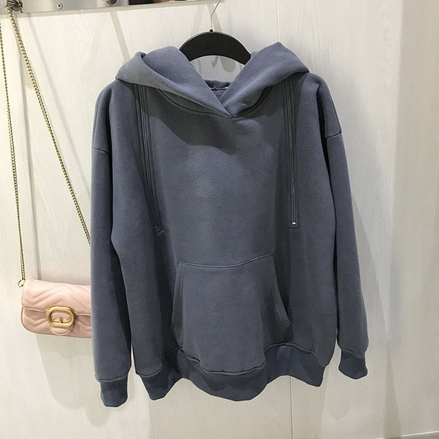 Open Back Hoodie (comes in gray or black)