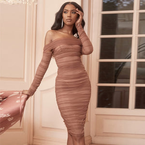 Ruched Bodycon Dress (comes in 2 colors)