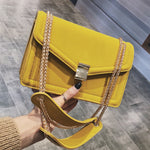 Yellow Retro Chain Bag