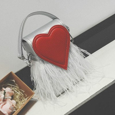 Heart Feather Bag I