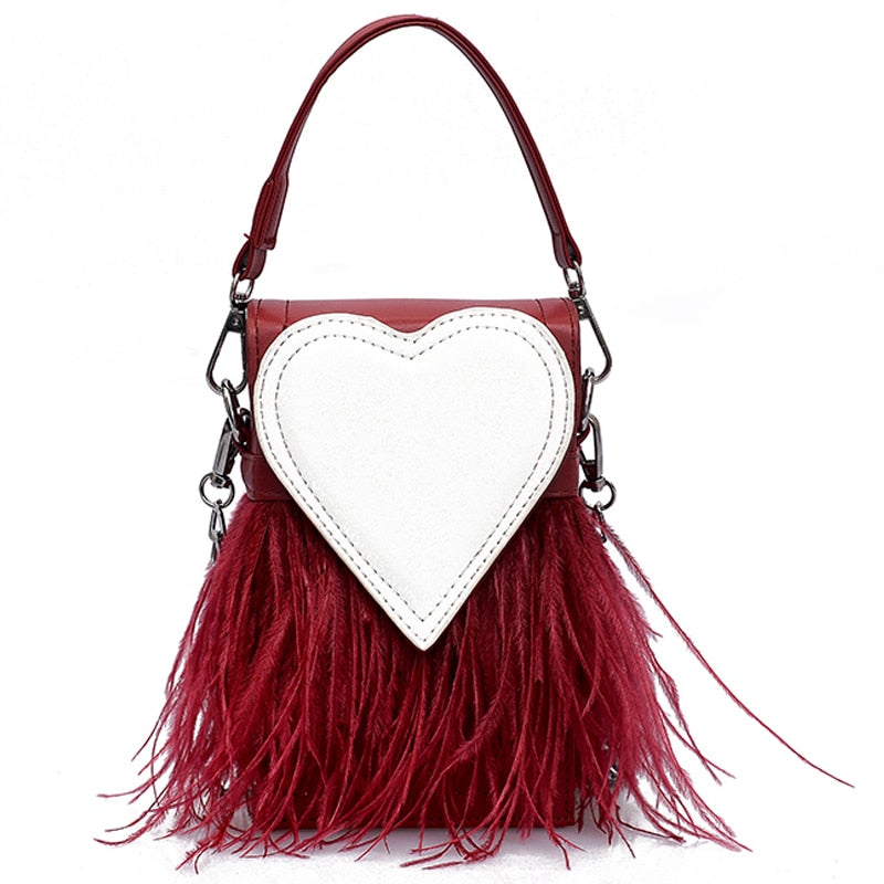 Heart Feather Bag II